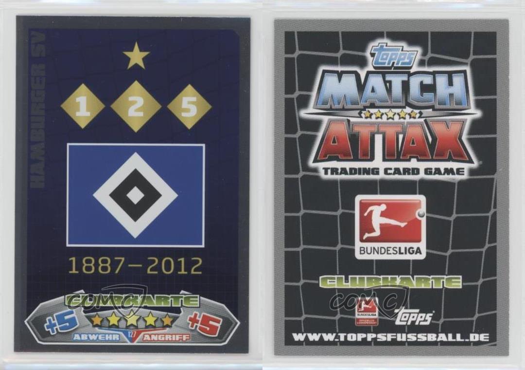 2012-13 Topps Match Attax Bundesliga Clubkarte Hamburger SV #127 | eBay