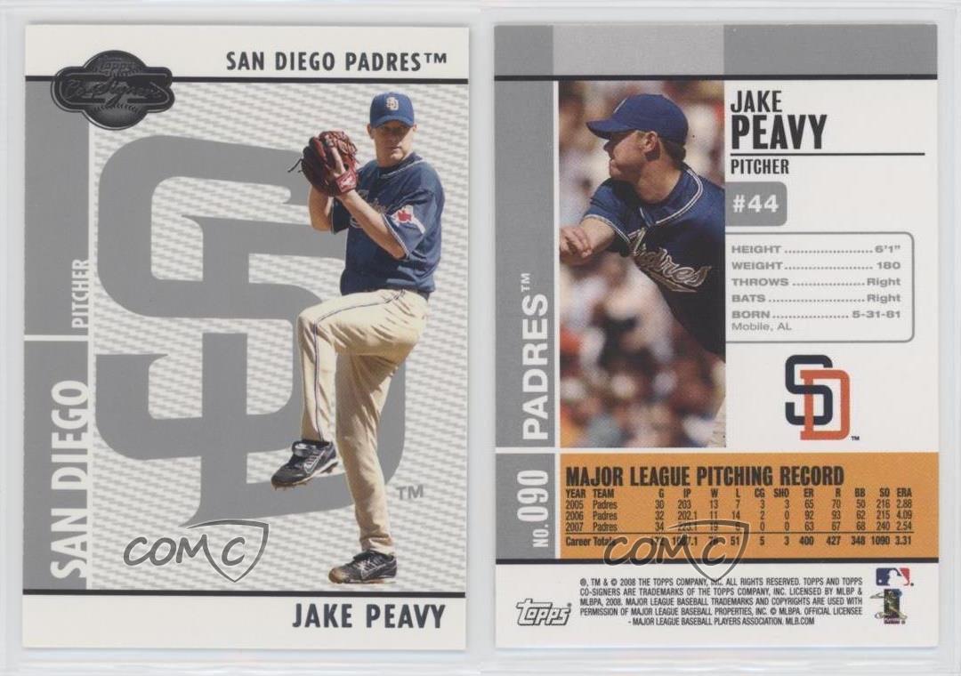 2008 Topps Co-Signers Jake Peavy #090