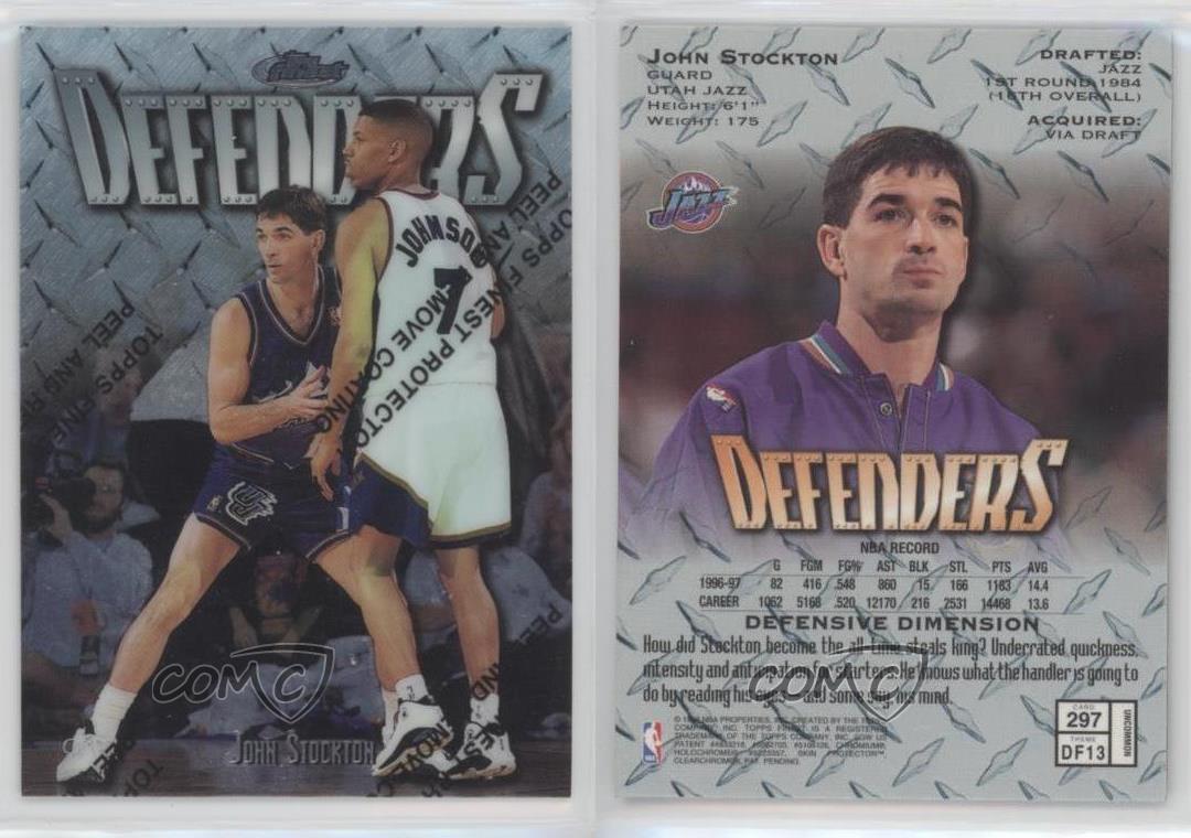 通販再入荷】 ヤフオク! - John Stockton ＜ 97-98 Finest Gold Ref