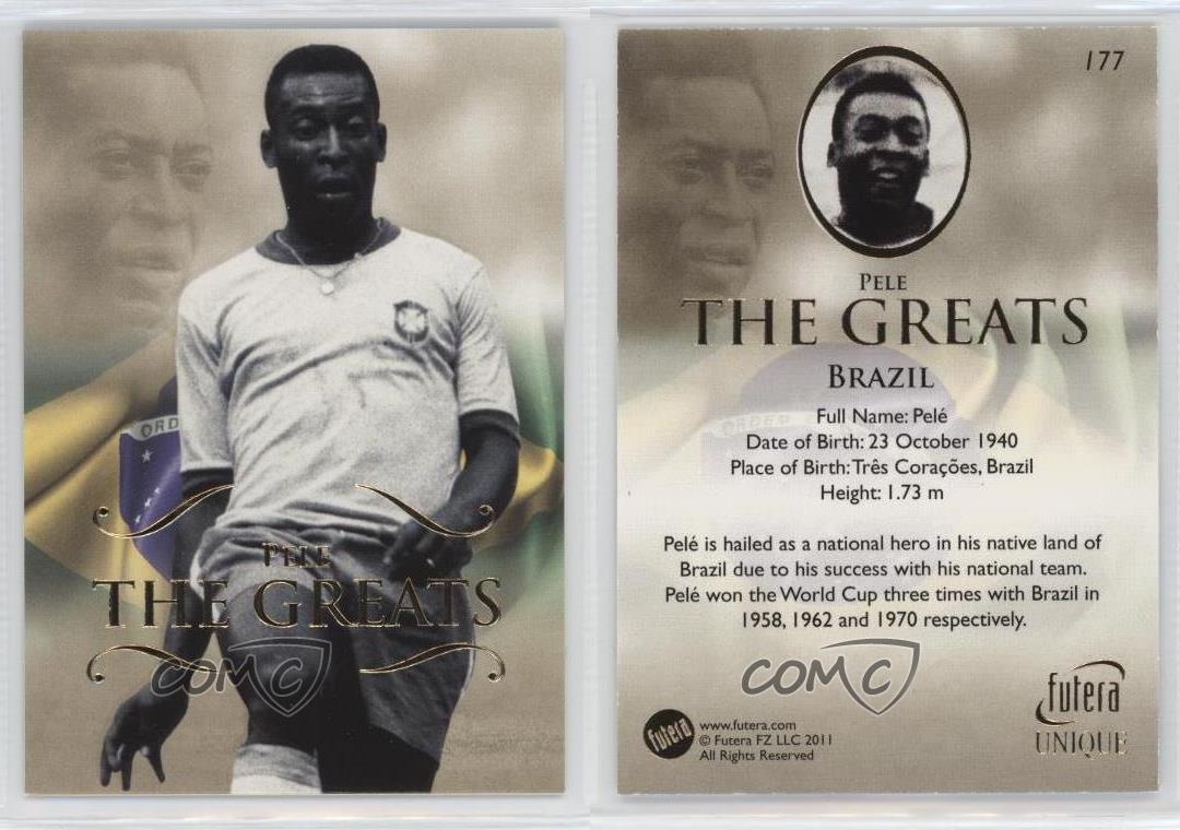2011 Futera World Football économies Unique Les Grands Pelé #177