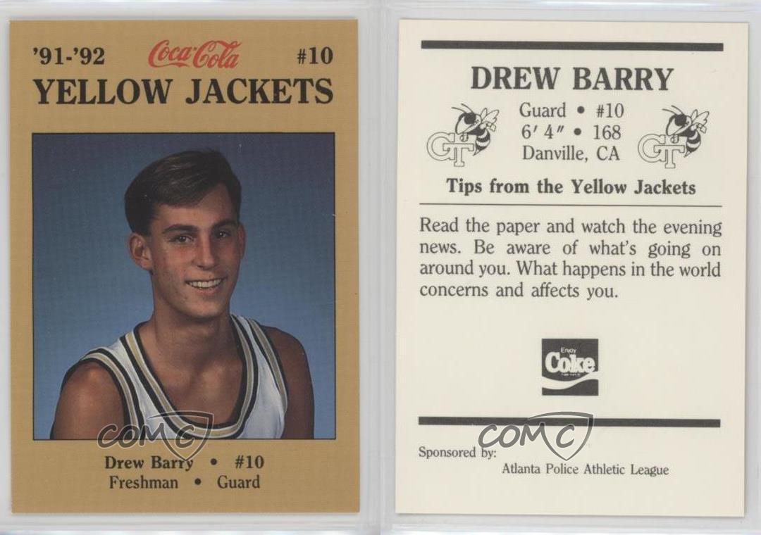 Giacche gialle 1991-92 Coca-Cola Georgia Tech Polizia Drew Barry - Foto 4 di 4