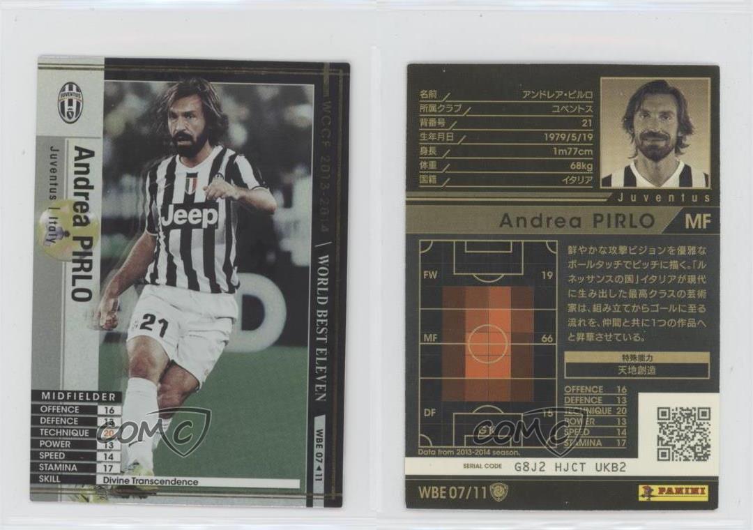 13 14 Panini Wccf World Best Eleven Andrea Pirlo Wbe07 11 Ebay