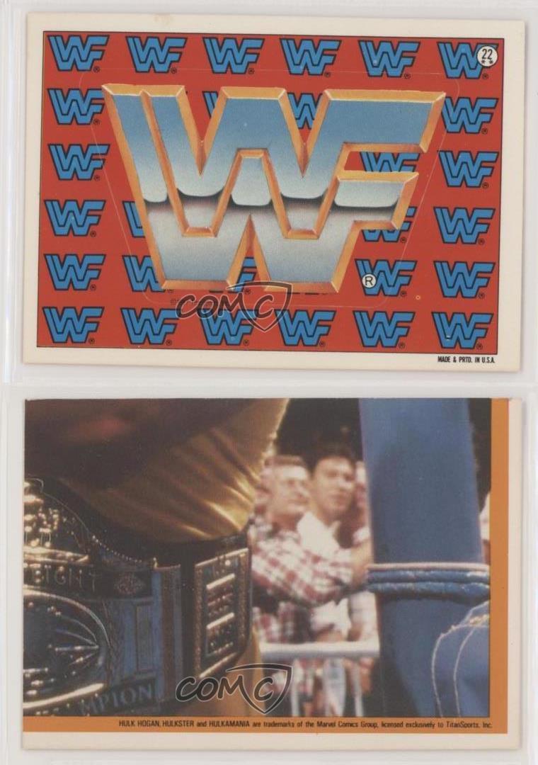 1987 Topps WWF Stickers WWF Logo #22 - Picture 5 of 7