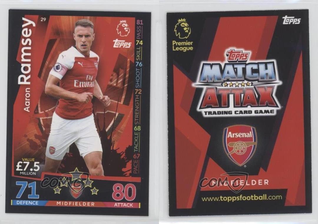 Match Attax Arsenal On Demand 2018//19-037 Aaron Ramsey