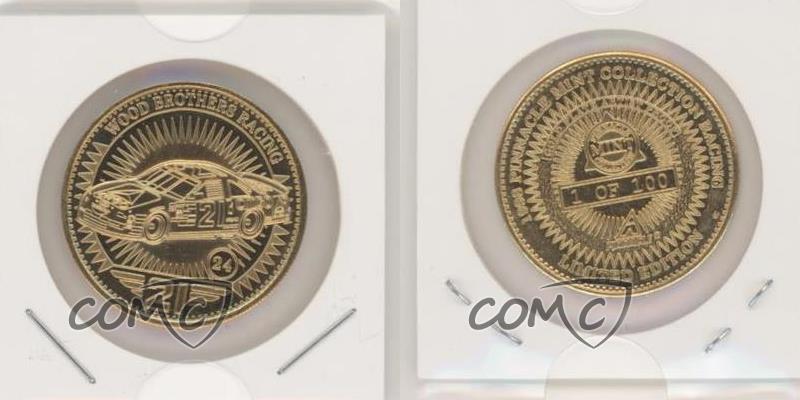 1998 Pinnacle Mint Coins Artist Proof Gold Plate /100 Michael Waltrip 's Car #24 - Picture 4 of 4