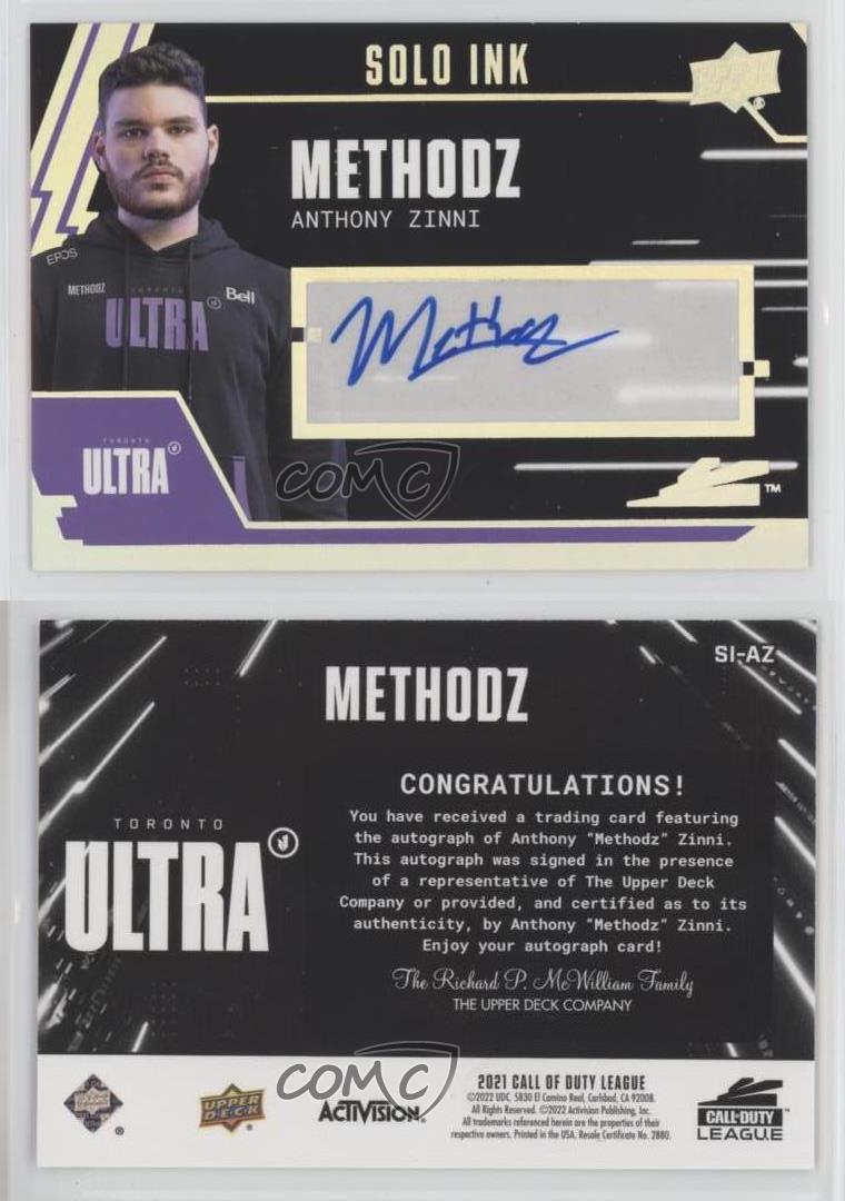 2021 Upper Deck Call of Duty League Solo Ink Methodz #SI-AZ Auto