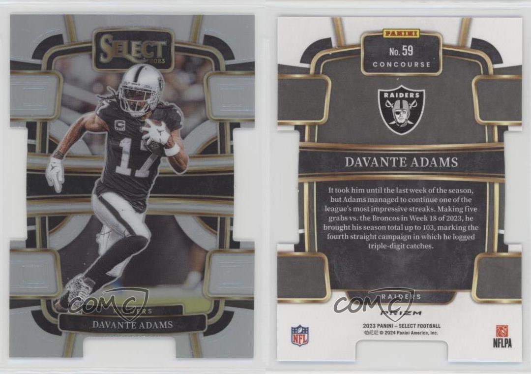 2023 Panini Select Concourse Silver Prizm Die-Cut Davante Adams #59 - Bild 3 von 6