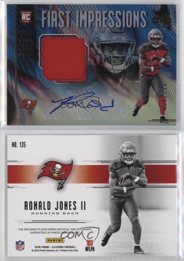 2018 Illusions First Impressions Memorabilia /399 Ronald Jones II Rookie Auto RC