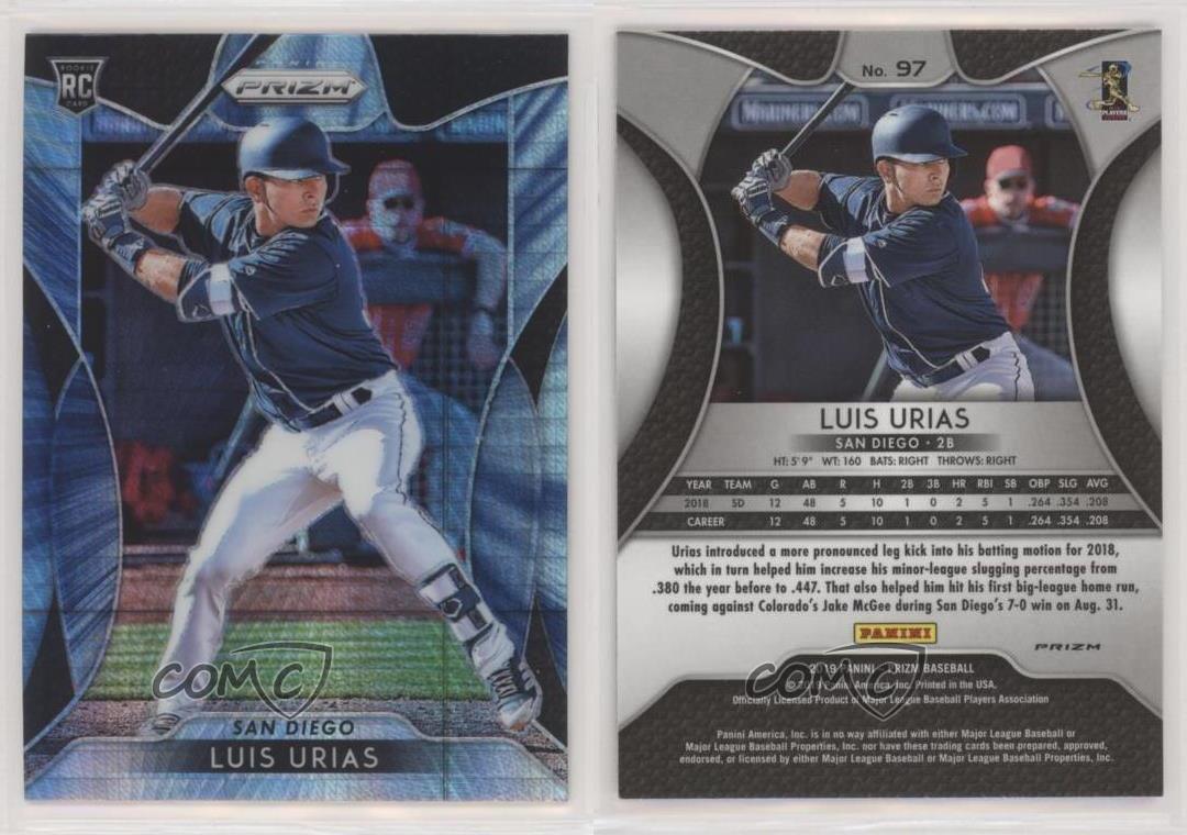 Luis Urias San Diego Padres 2018 Topps Pro Debut Minor League