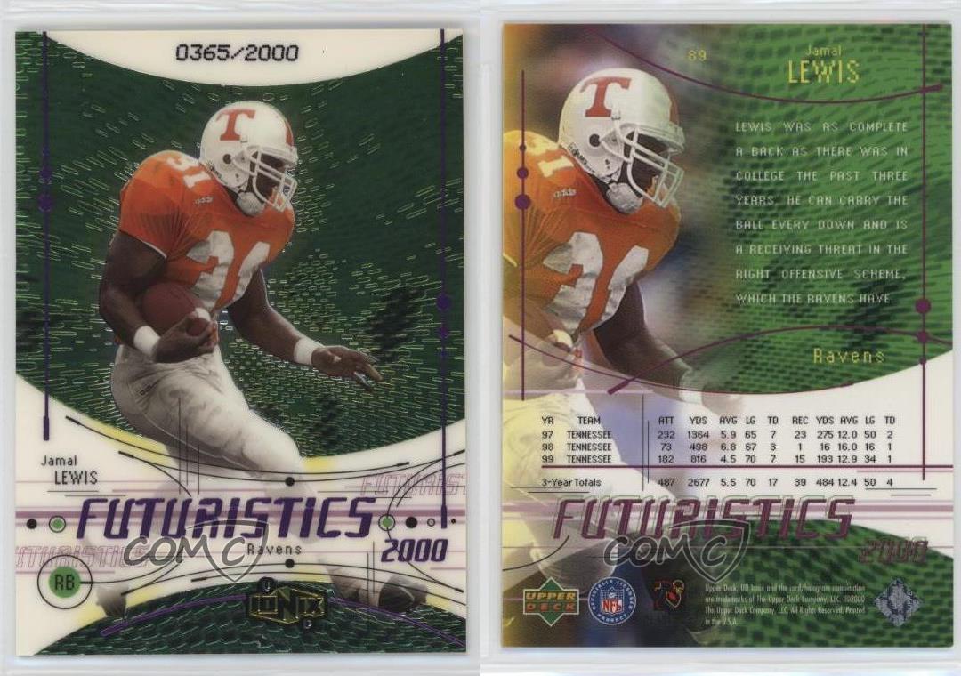 2000 UD Ionix Futuristics /2000 Jamal Lewis #89 Rookie RC | eBay 2000 UD Ionix Futuristics /2000 Jamal Lewis #89 Rookie RC | eBay