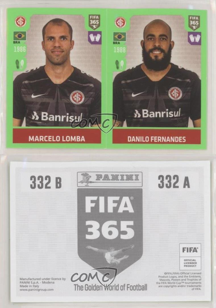 Panini Fifa 365 2020 Sticker 332 Marcelo Lomba Danilo Fernandes 