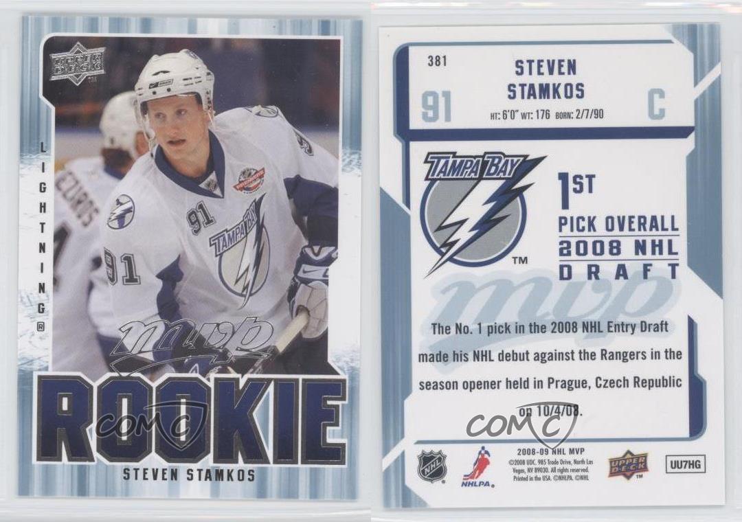 2008 Upper Deck MVP 381 Steven Stamkos Tampa Bay Lightning RC Rookie