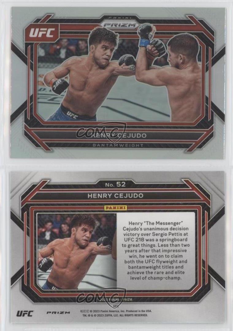 2023 Panini Prizm UFC Silver Prizm Henry Cejudo #52