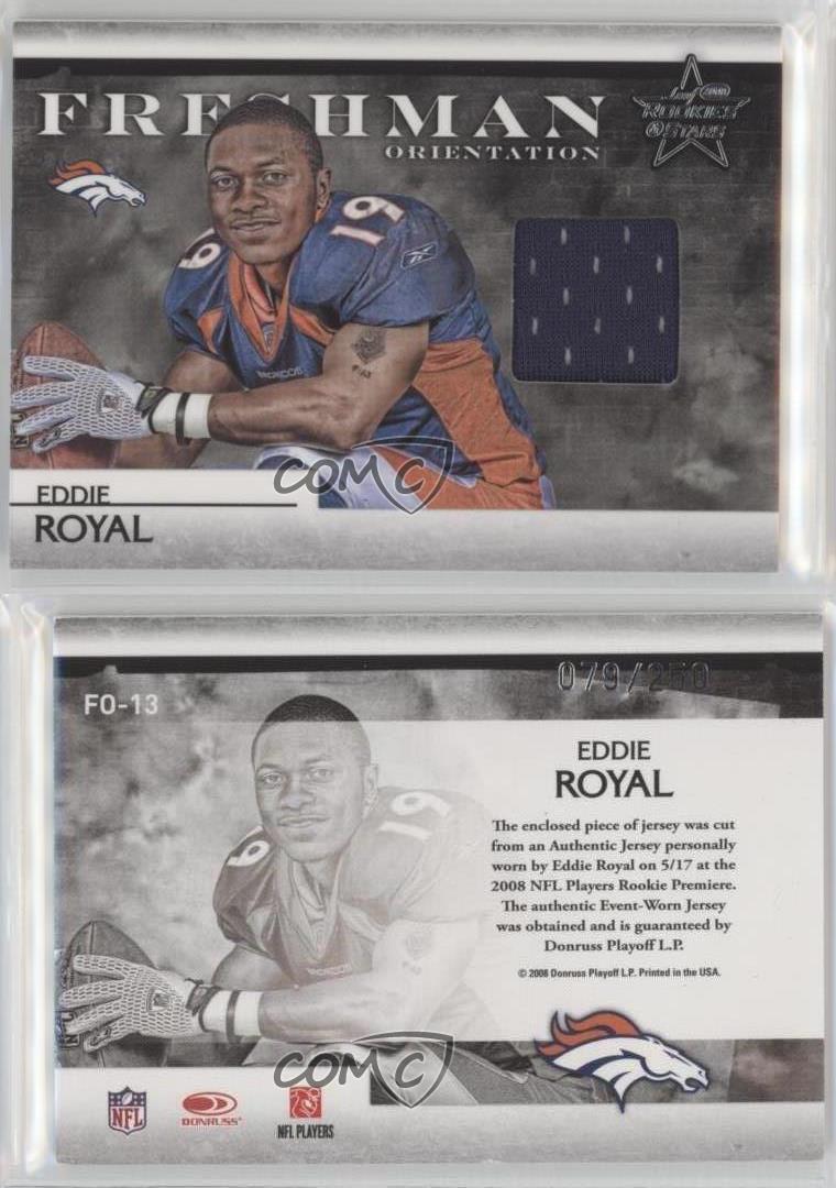 Eddie Royal Rookies & Stars Jersey Card!! (Denver Broncos) |