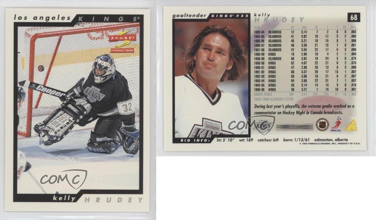 68 Kelly Hrudey - Los Angeles Kings - 1996-97 Score Hockey