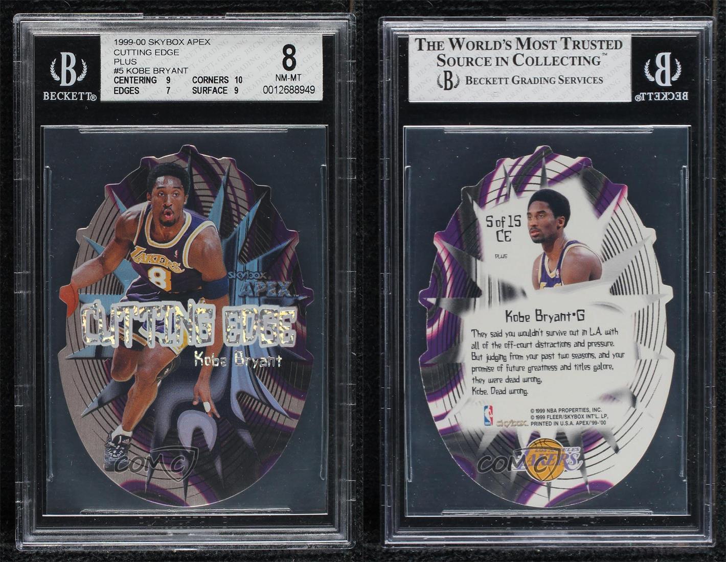 1999-00 Skybox Apex - Cutting Edge Kobe Bryant #5CE Plus for