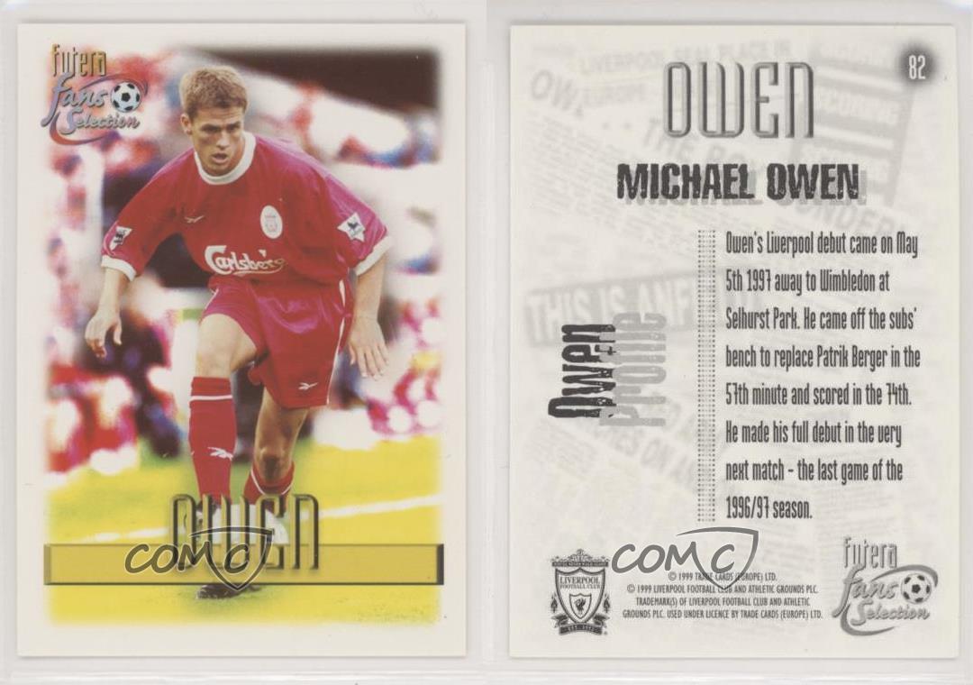 1999 Futera Fans Selection Liverpool Michael Owen #82 - Picture 3 of 3