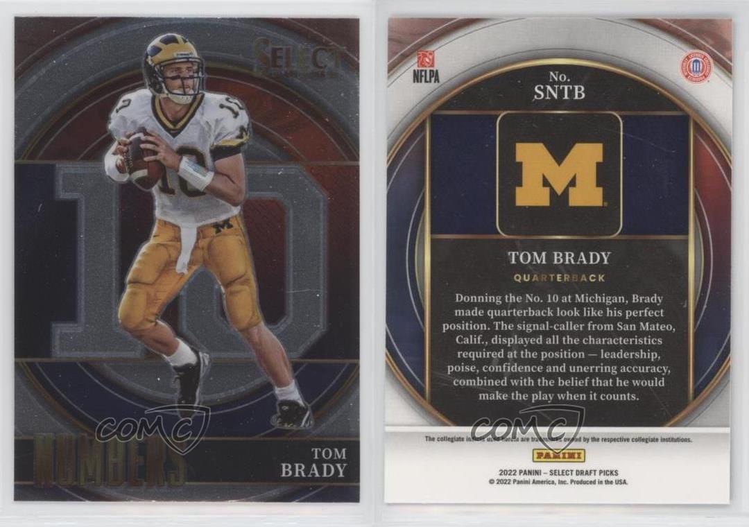 Tom Brady #SNTB Prices  2022 Panini Select Draft Picks Numbers