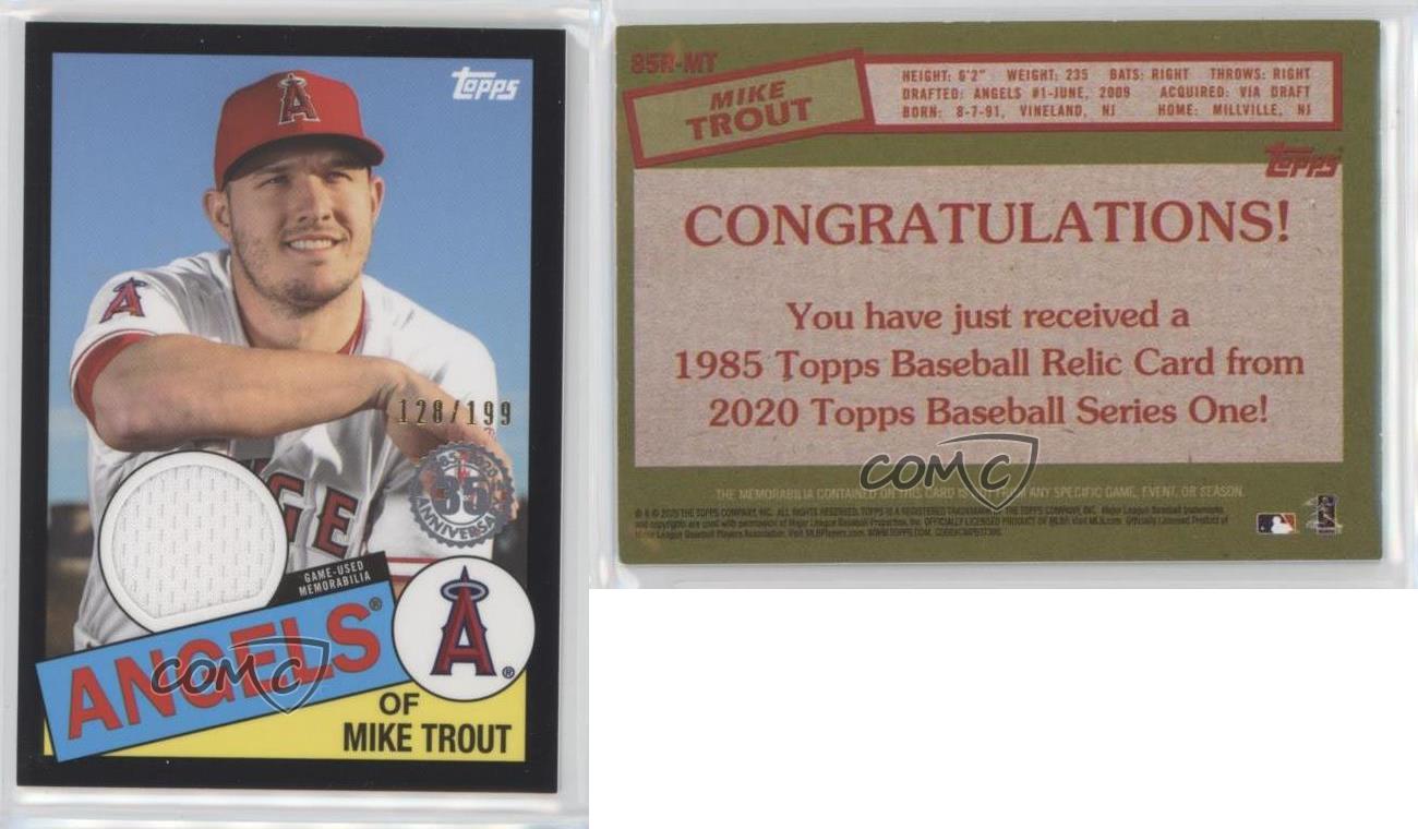  2020 Topps 1985 Relics #85R-MT Mike Trout Game Worn