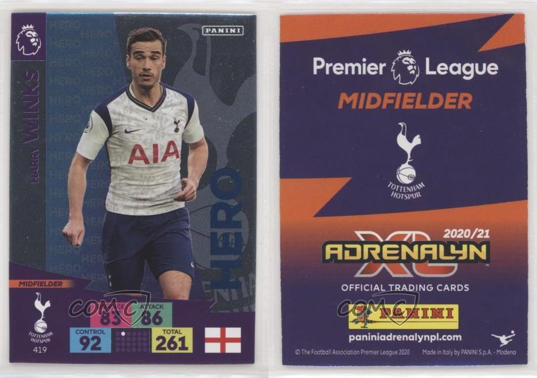 FULL set of 19 Tottenham TEAM cards Panini Premier League Adrenalyn XL 2020 21 