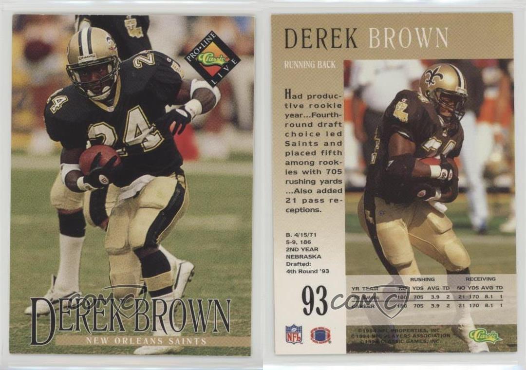 Classic Pro Line Live Derek Brown #93 1994 - Imagen 4 de 4
