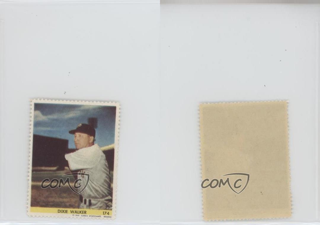 1949 Eureka Sportstamps Dixie Walker #174 - Foto 4 di 4