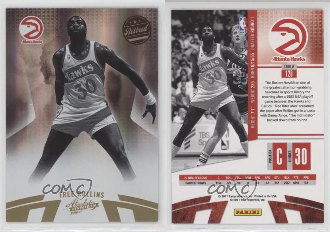 2010-11 Absolute Memorabilia Retired /499 Tree Rollins #120 - Picture 3 of 4