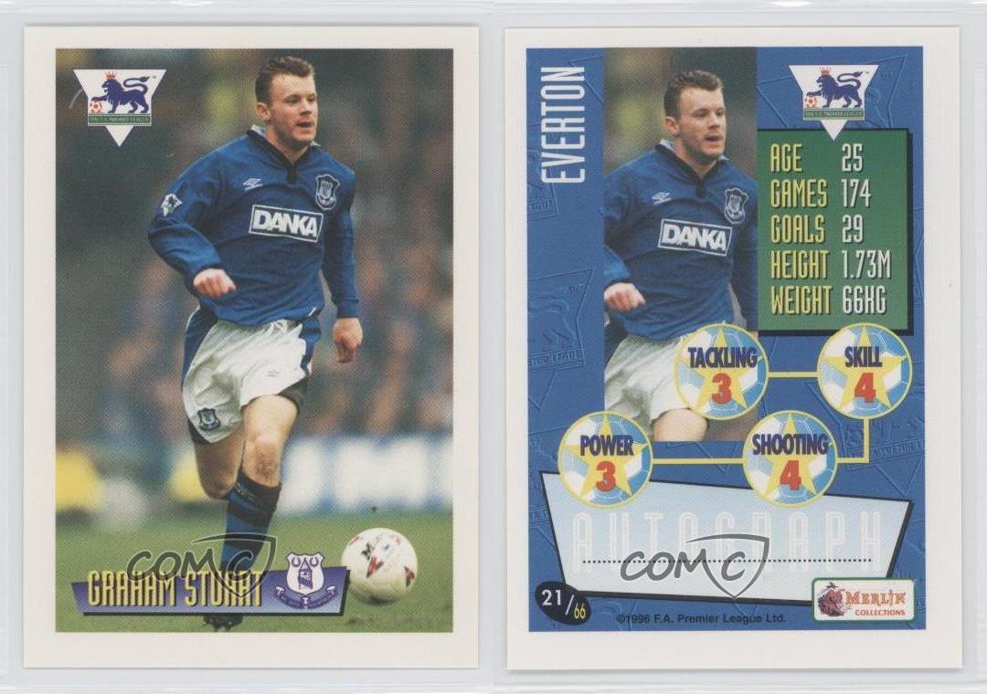1996-97 Merlin Premier League Graham Stuart #21 Rookie RC - Picture 4 of 4