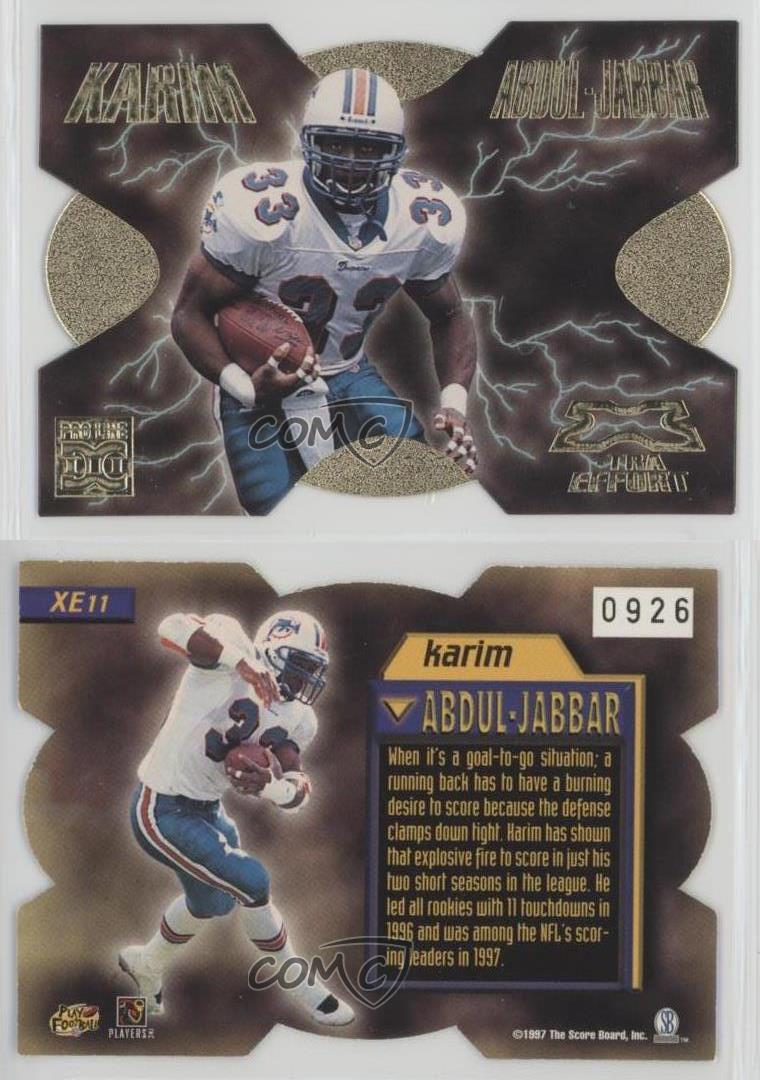 1998 Pro Line DC III Xtra Effort /1000 Karim Abdul-Jabbar #XE11 - Picture 3 of 4