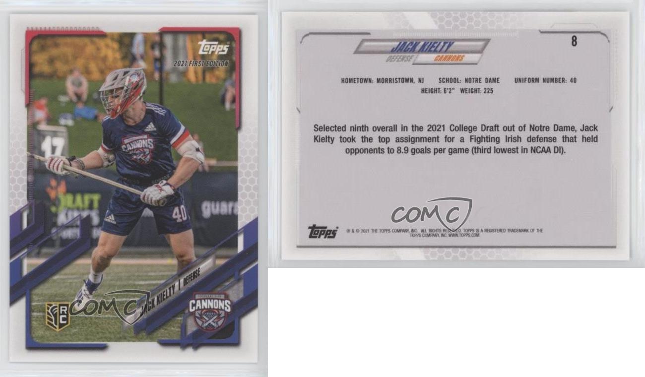 2021 Topps Premier Lacrosse League On Demand Sergio Perkovic #8 - Bild 3 von 3