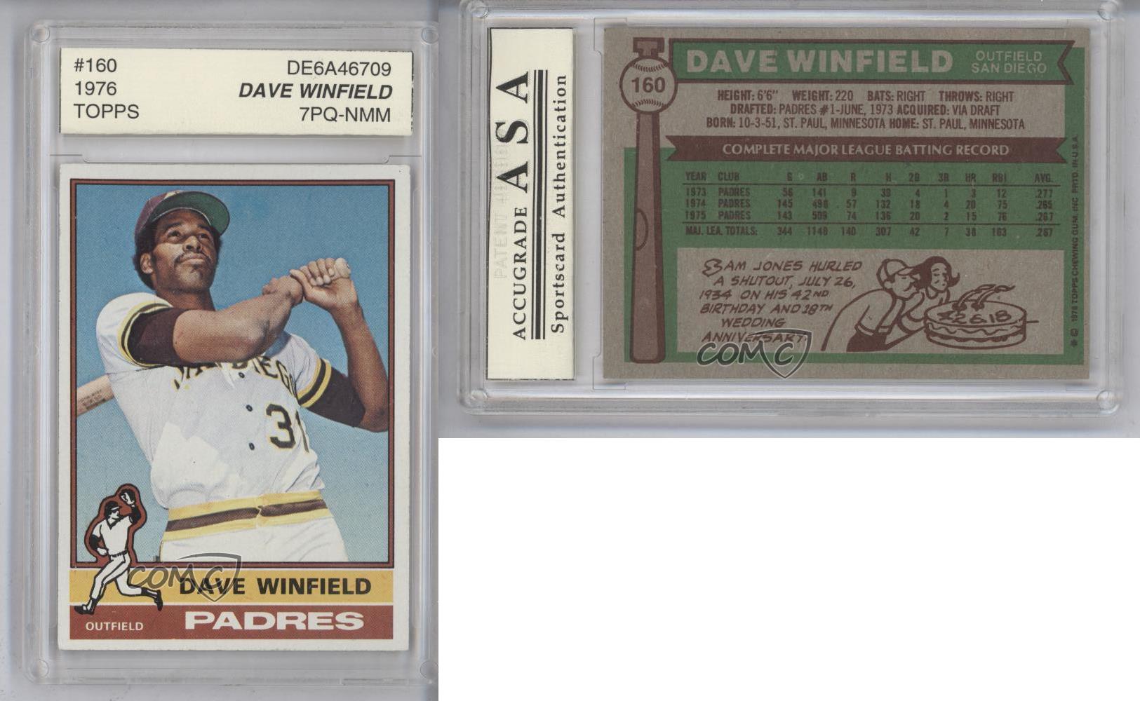 1976 Topps 160 Dave Winfield San Diego Padres Baseball Card eBay
