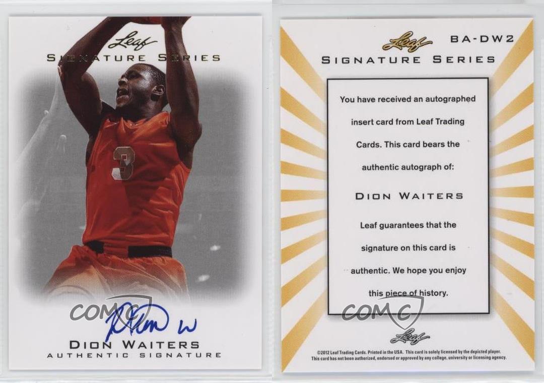 2012 Leaf Signature Series Dion Waiters #BA-DW2 Rookie Auto RC