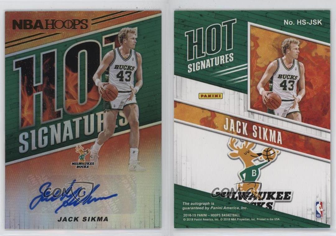 2018-19 Panini NBA Hoops Hot Signatures Jack Sikma #HS-JSK Auto HOF - Foto 4 di 4