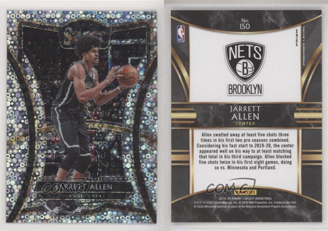 2019-20 Panini Select Premier Level Hybrid Disco Prizm Jarrett Allen #150 - Picture 4 of 4