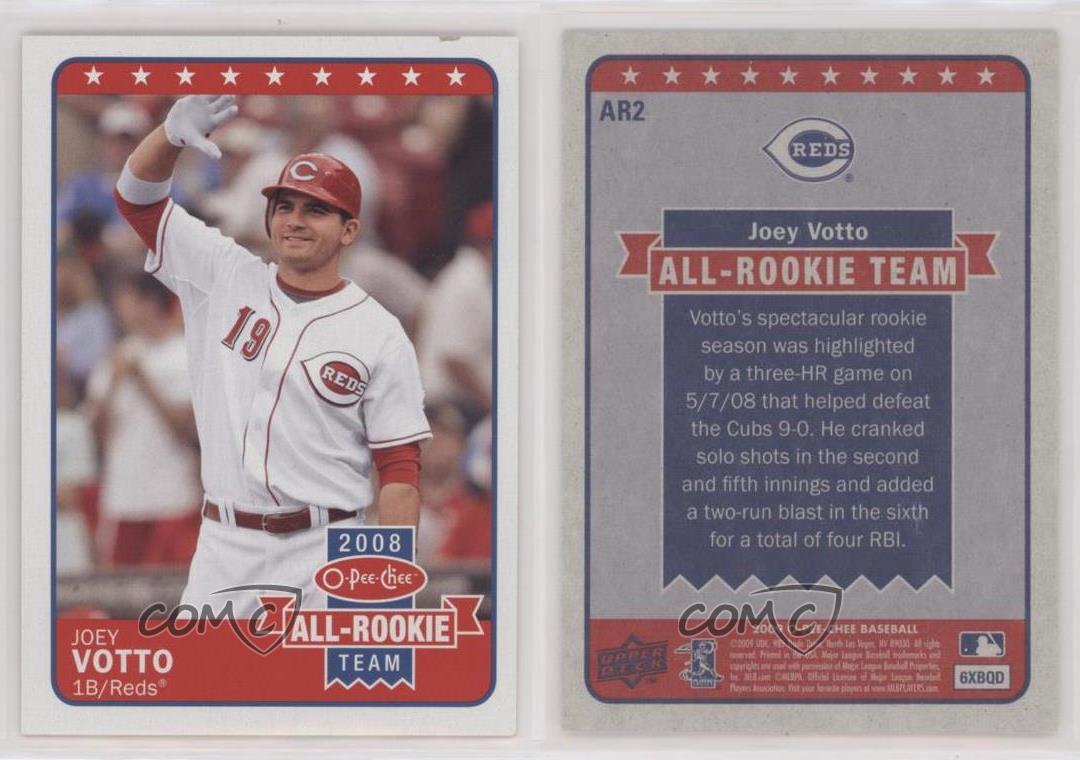 2009 O-Pee-Chee All-Rookie Team Joey Votto #AR2 - Picture 3 of 3