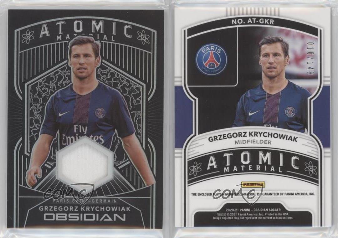 2020-21 Panini Obsidian Atomic Material Relics /149 Grzegorz Krychowiak #AT-GKR - Foto 3 di 3