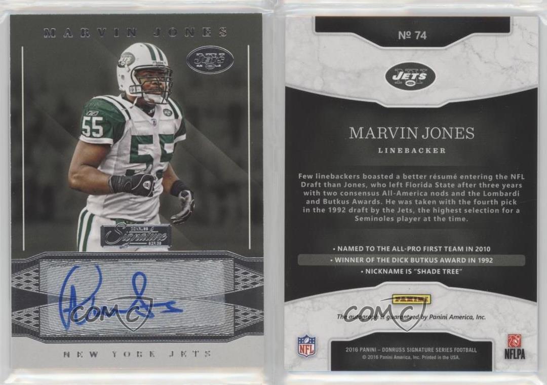 2016 Panini Donruss Signature Series Marvin Jones #74 Auto