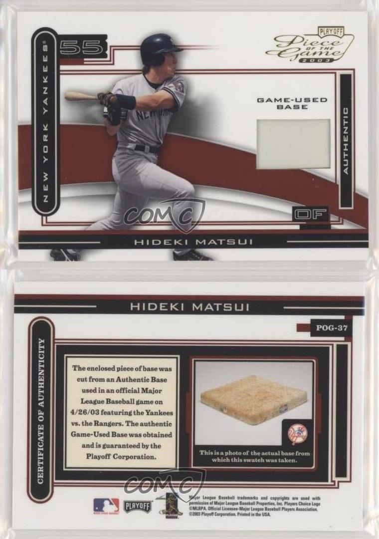 2003 Плей-офф часть игры Hideki Matsui #POG-37 дебютант RC