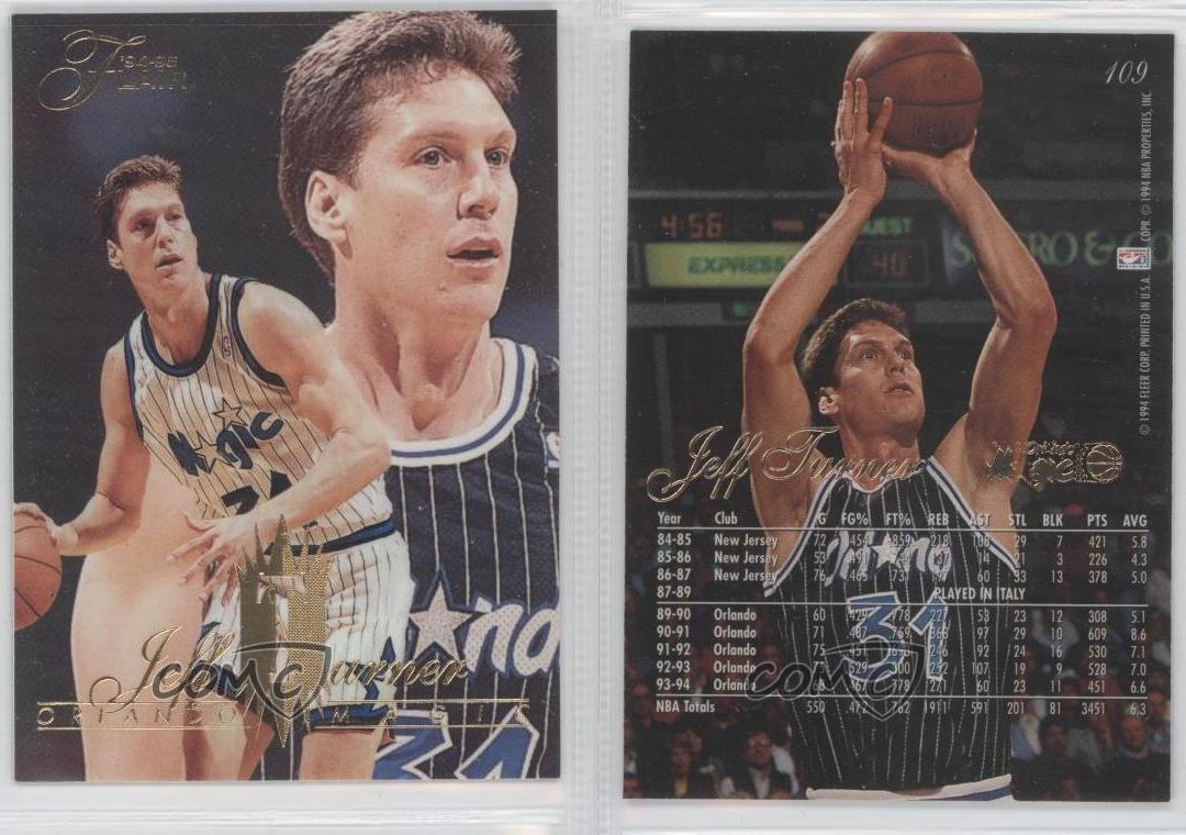 1994-95 Flair #109 Jeff Turner Orlando Magic Basketball Card | eBay