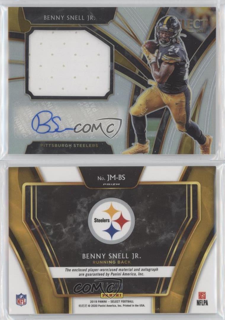 Benny Snell Jr. 2019 Panini Majestic Scripted Swatches Jersey Auto