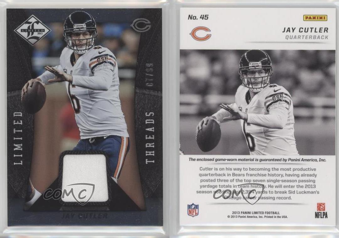 Panini Limited Limited Threads 2013/99 Jay Cutler #45 - Imagen 3 de 4