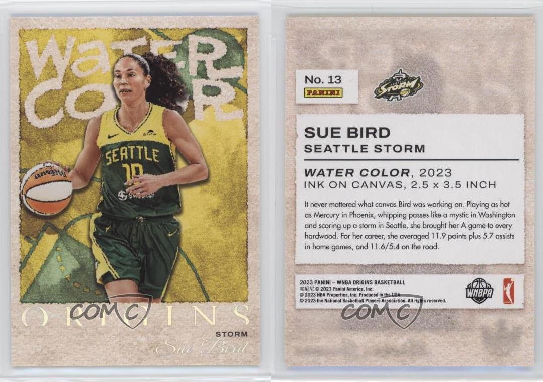 2023 Panini Origins WNBA Water Color Sue Bird #13 - Picture 3 of 3