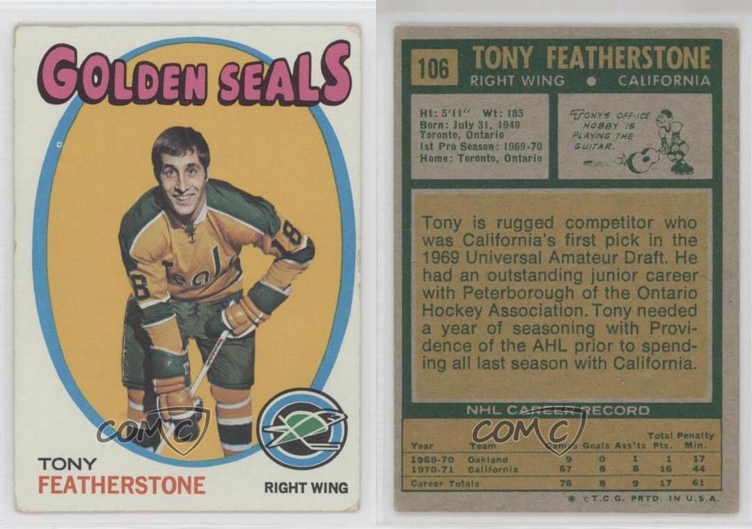 1971-72 Topps Tony Featherstone #106 Rookie RC