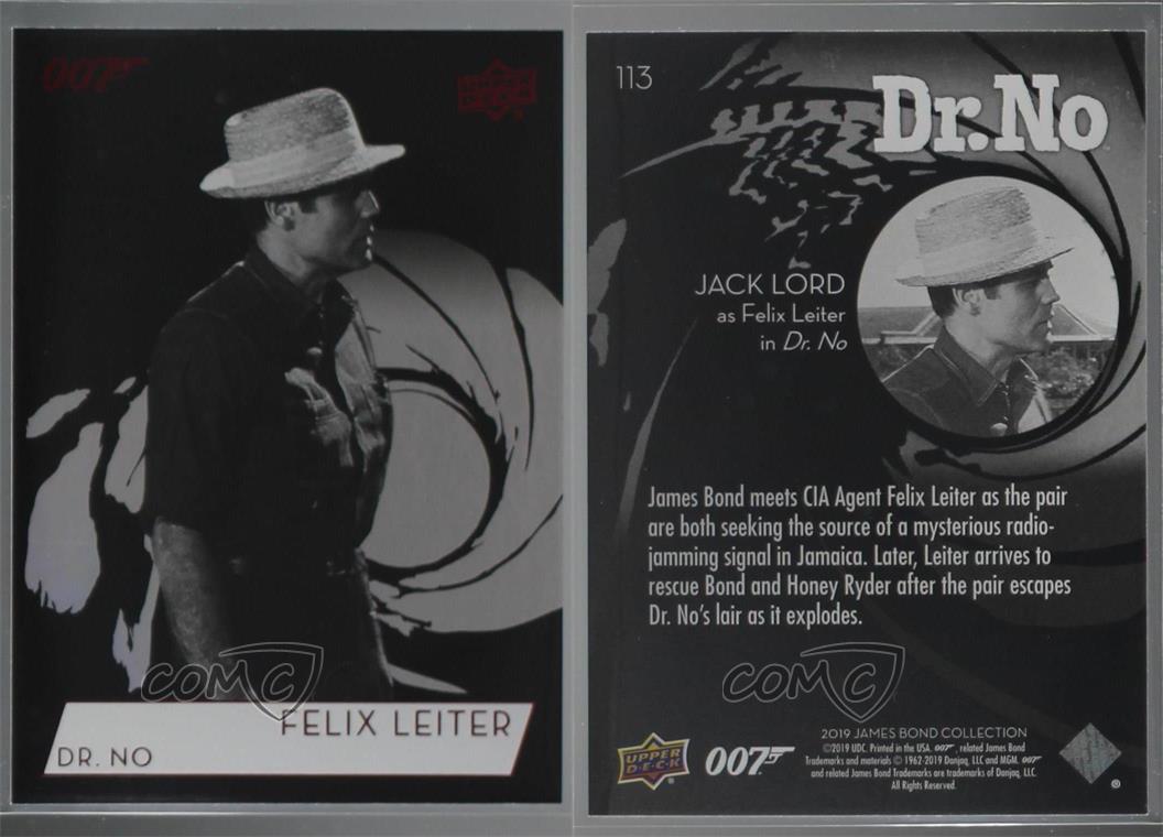 James Bond Collection SP Base Card #118 Rik Van Nutter as Felix Leiter