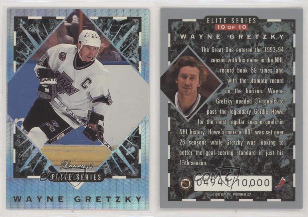 1993-94 Donruss Elite Series /10000 Wayne Gretzky #10 HOF | eBay