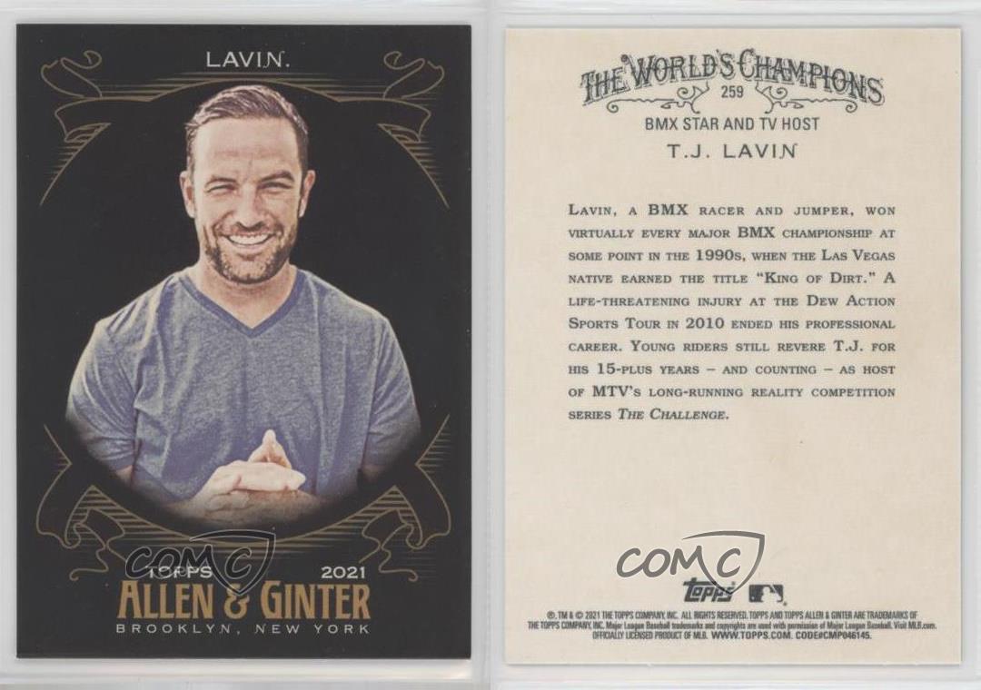 2021 Topps Allen & Ginter's X TJ Lavin #259 Rookie RC - Picture 3 of 3