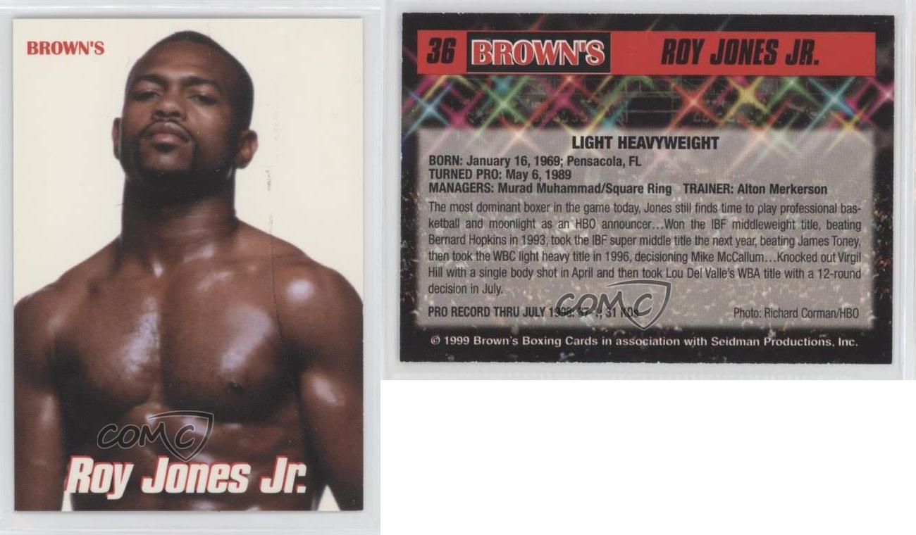 1999 Brown's Boxing Roy Jones Jr #36 - Picture 3 of 3