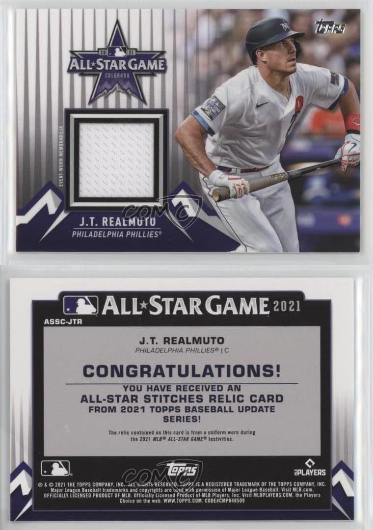 2021 Topps Update All-Star Stitches Jersey Relic J.T Realmuto #ASSC-JTR  Phillies