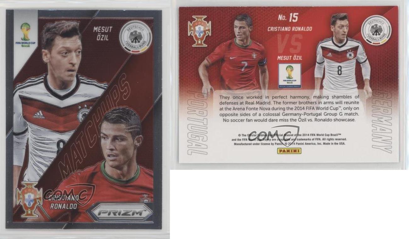 2014 Panini Prizm World Cup Matchups vs Mesut Özil Cristiano Ronaldo #15 - Bild 4 von 4