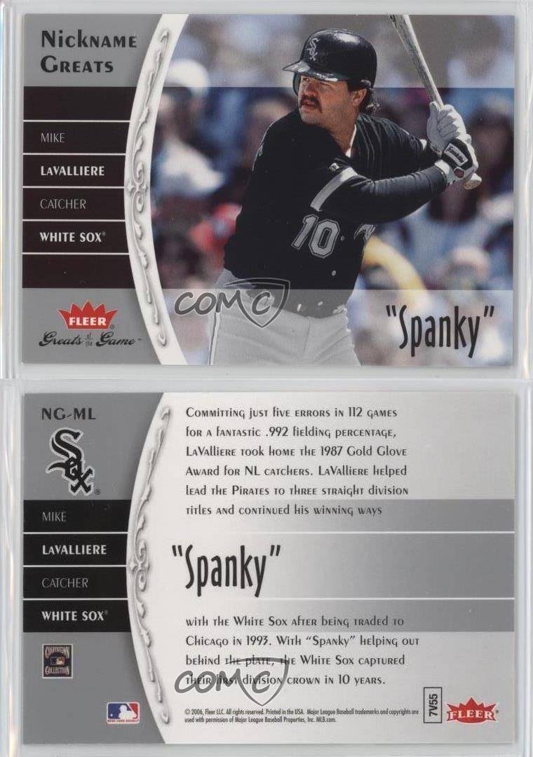 2006 Fleer Greats of the Game Nickname Greats Mike LaValliere #NG-ML